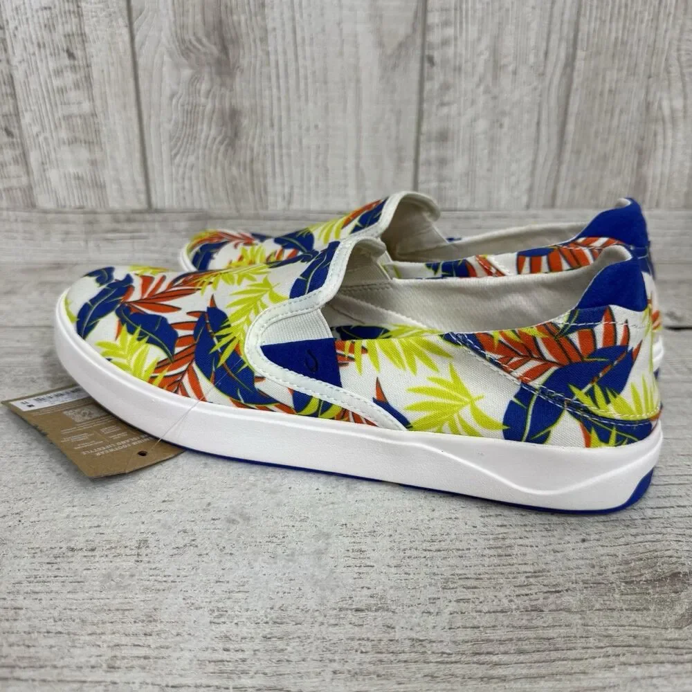 Olukai Lae'ahi Pa'I Slip-On Sneaker Men's Size 11 Surfer Off White Aloha Tropic